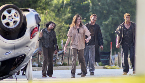 Walking Dead Season 2 On Set AMC zombies