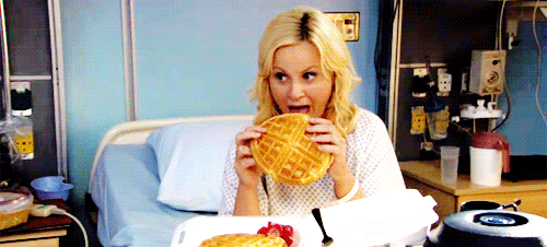 Leslie Knope Waffles Parks and Recreation