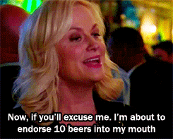 Leslie Knope Drinks Parks and Recreation