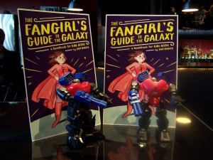Copies of the cover and fun robots! (Everyone loves robots.)