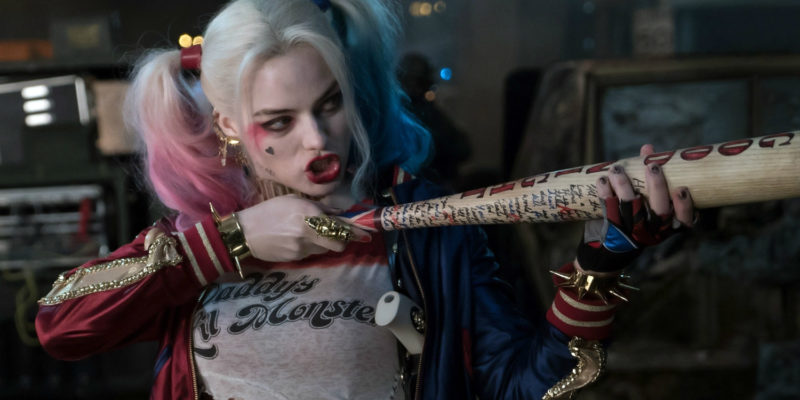 Margot Robbie as Harley Quinn AKA the whole reason you're seeing the movie, nerds.