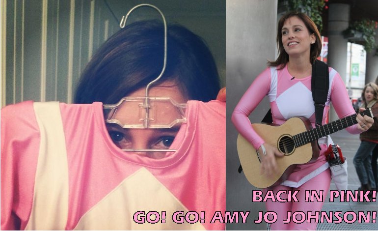 BACK IN PINK! GO! GO! AMY JO JOHNSON!