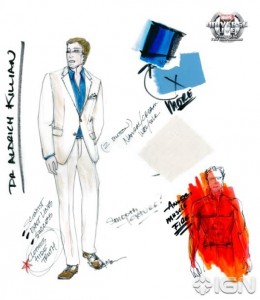Killian's costume design for the live show. By designer Cynthia Nordstrom.