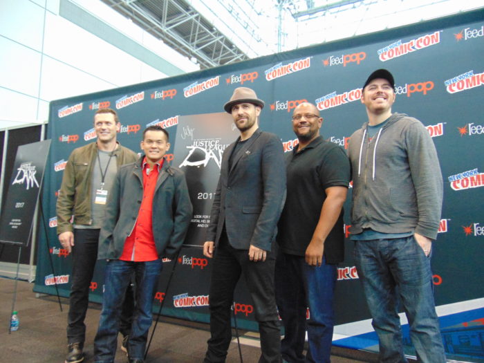 The Justice League Dark team at NYCC. Left to Right: 